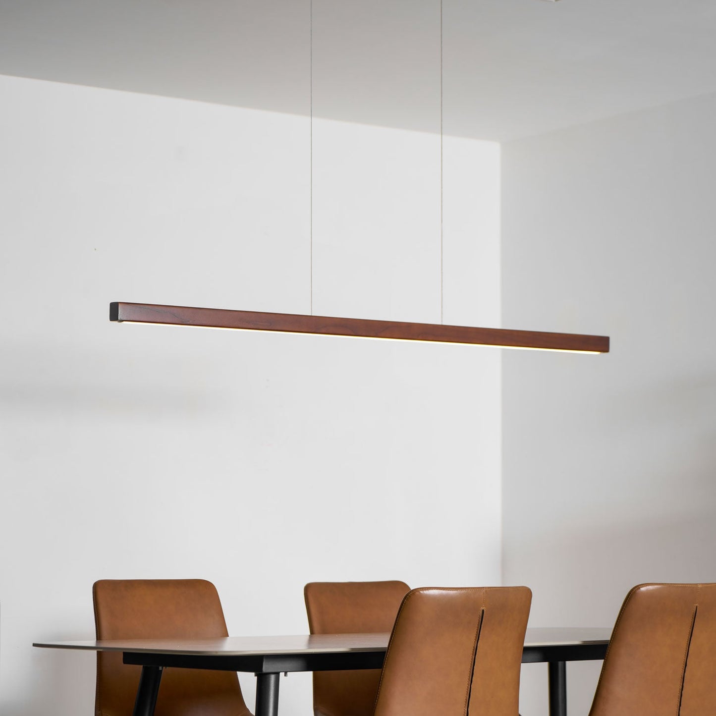 Eldran Linear Wooden Pendant Light