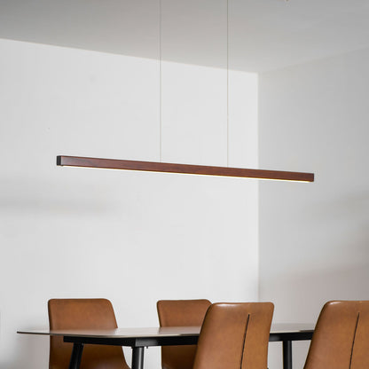 Eldran Linear Wooden Pendant Light