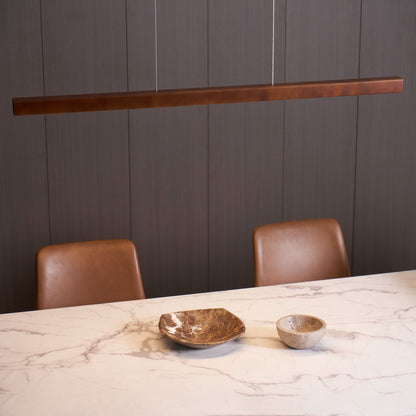 Eldran Linear Wooden Pendant Light