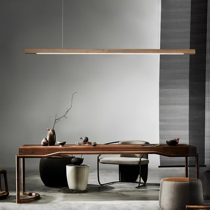 Eldran Linear Wooden Pendant Light