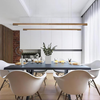 Eldran Linear Wooden Pendant Light
