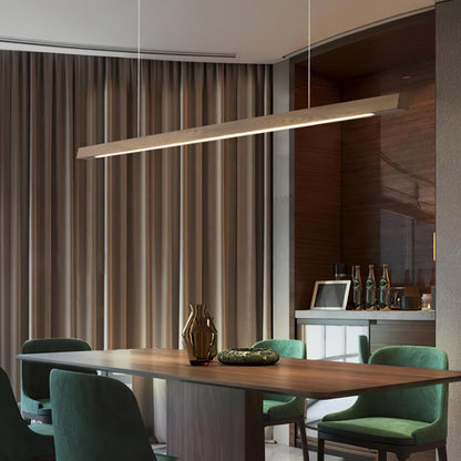 Eldran Linear Wooden Pendant Light