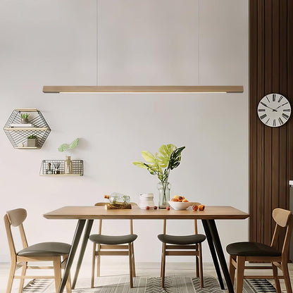 Eldran Linear Wooden Pendant Light
