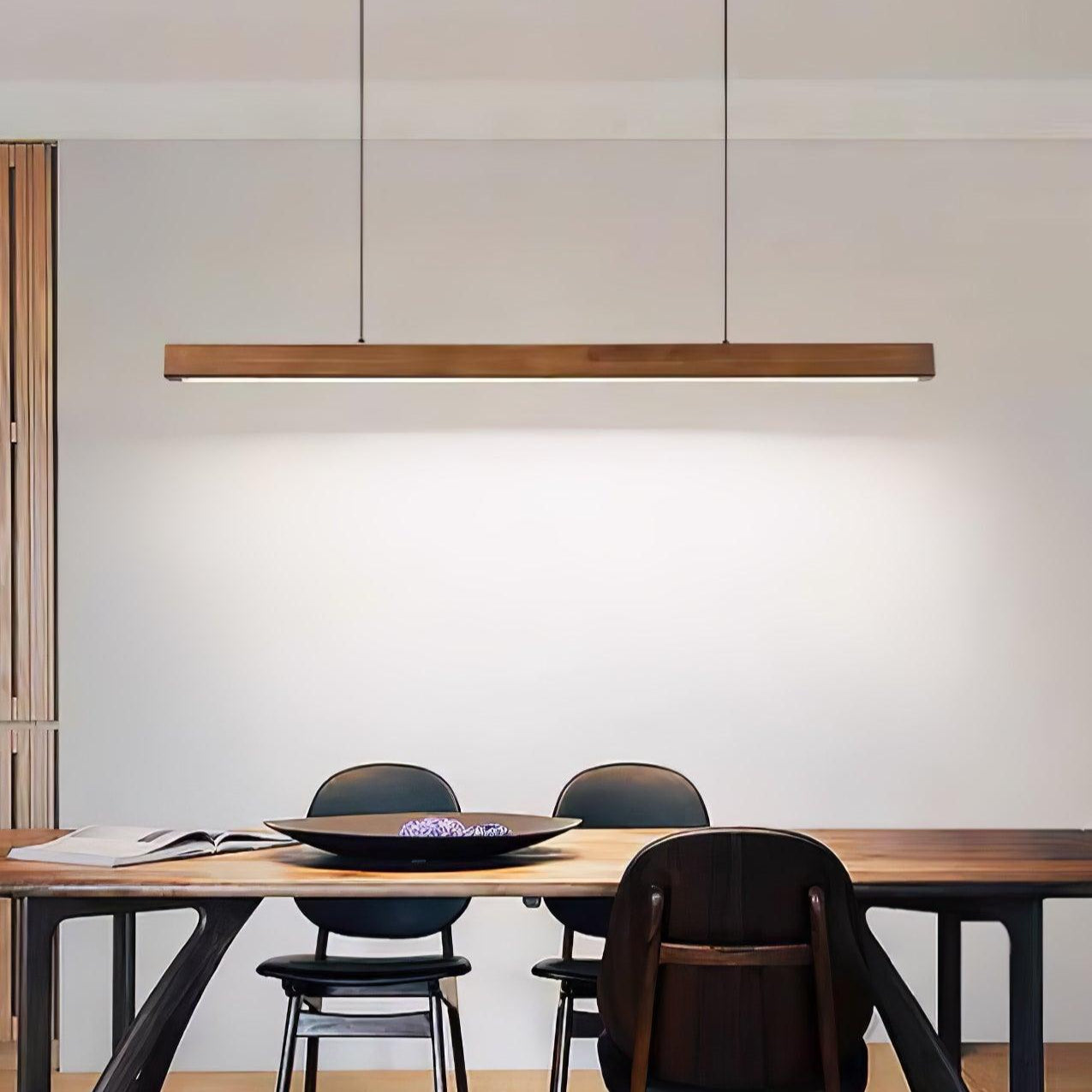 Eldran Linear Wooden Pendant Light