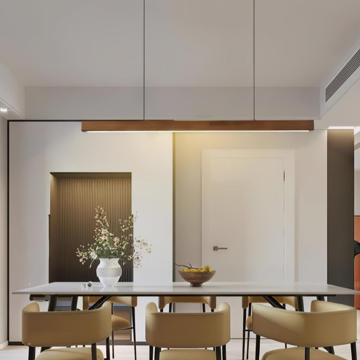Eldran Linear Wooden Pendant Light