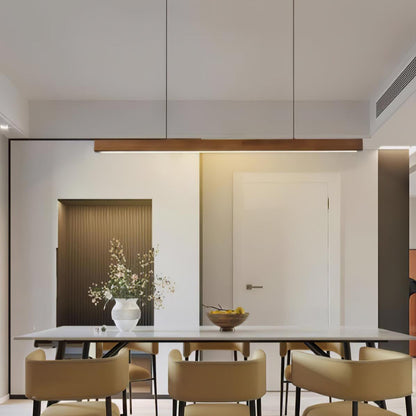 Eldran Linear Wooden Pendant Light
