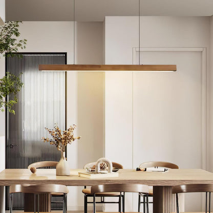 Eldran Linear Wooden Pendant Light