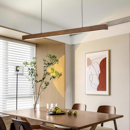Eldran Linear Wooden Pendant Light