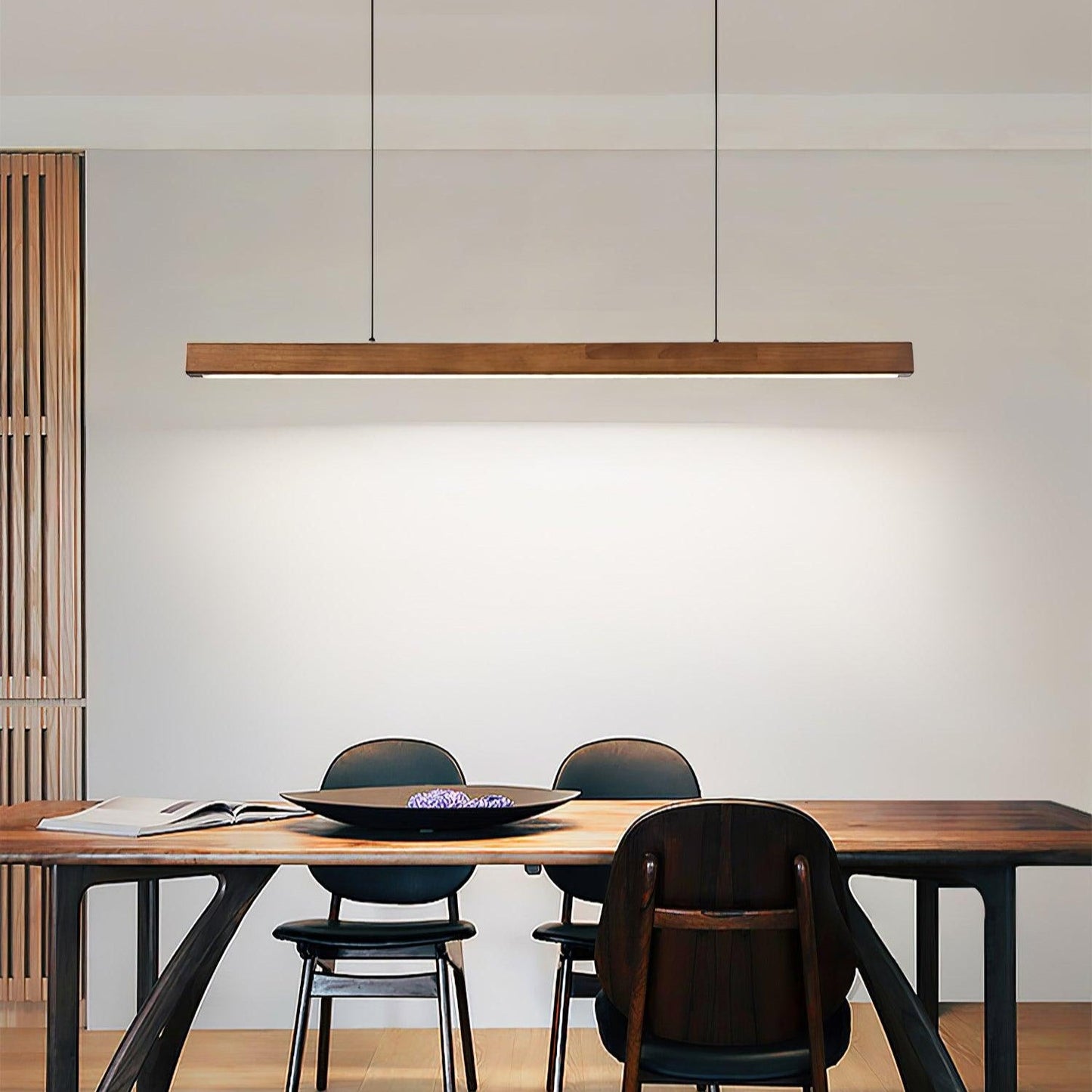 Eldran Linear Wooden Pendant Light