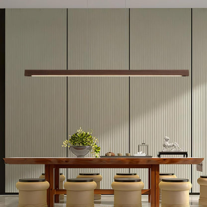 Eldran Linear Wooden Pendant Light