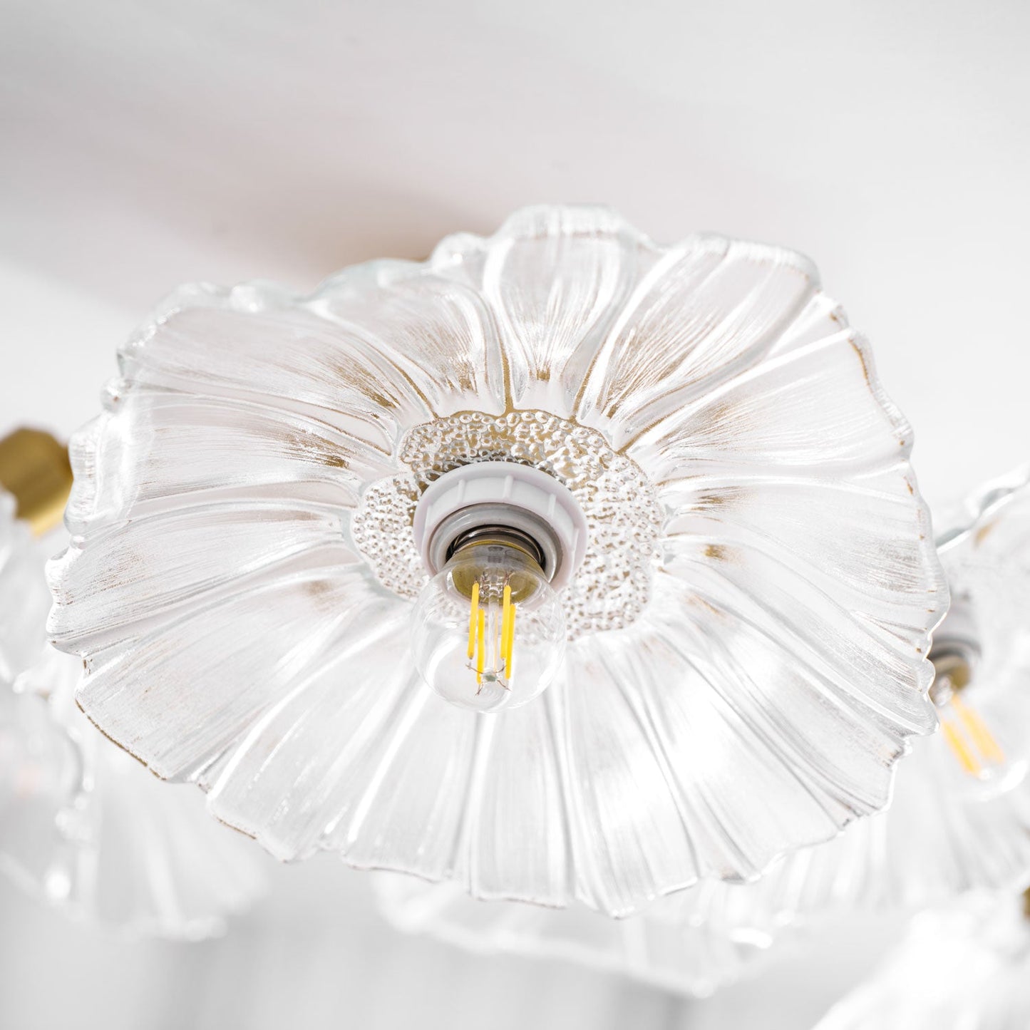 Alouette Floral Glass Ceiling Light