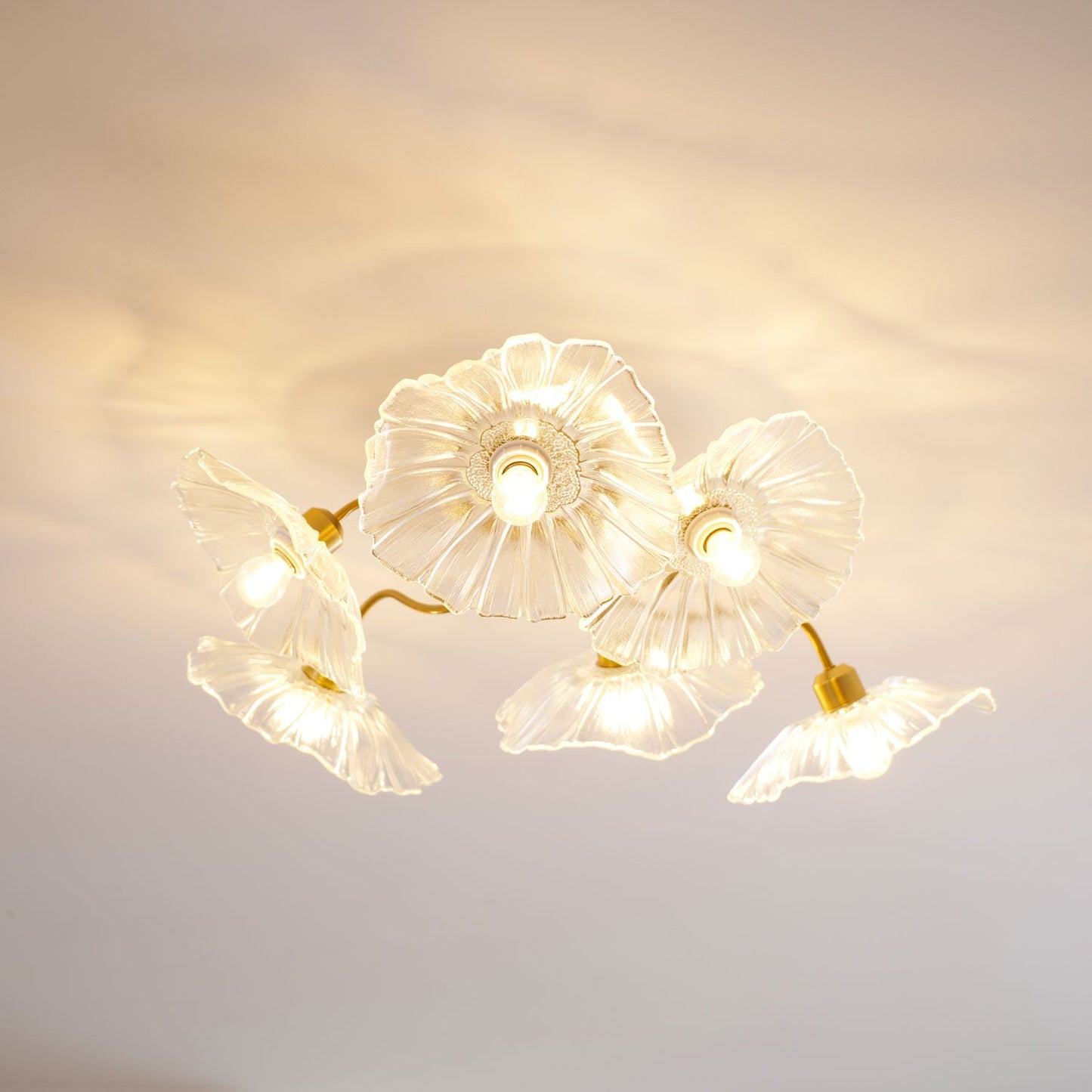 Alouette Floral Glass Ceiling Light