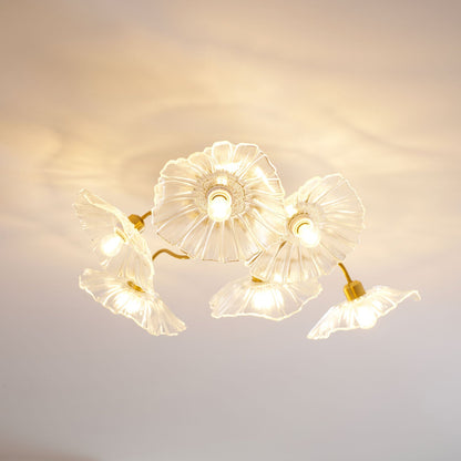 Alouette Floral Glass Ceiling Light
