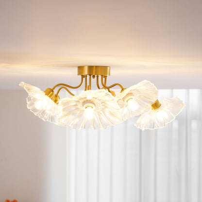 Alouette Floral Glass Ceiling Light