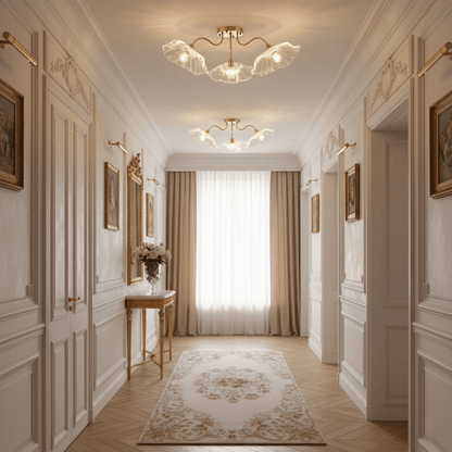 Alouette Floral Glass Ceiling Light