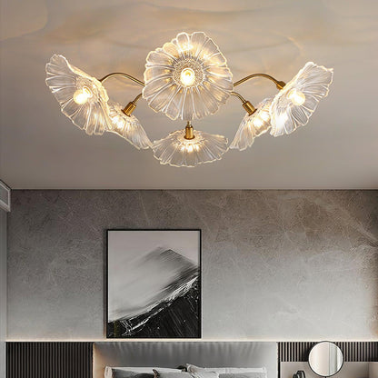Alouette Floral Glass Ceiling Light