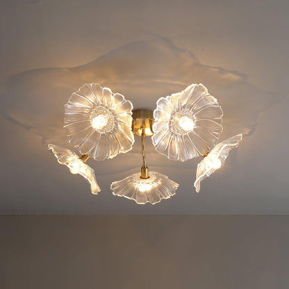 Alouette Floral Glass Ceiling Light