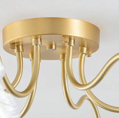 Alouette Floral Glass Ceiling Light