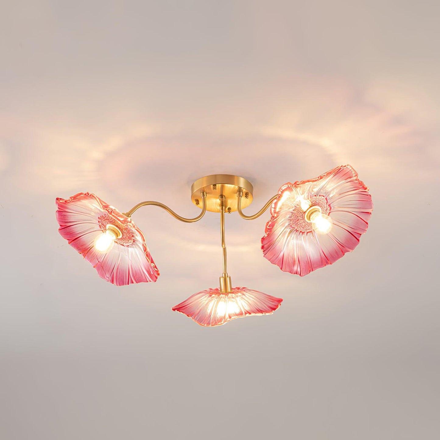 Alouette Floral Glass Ceiling Light