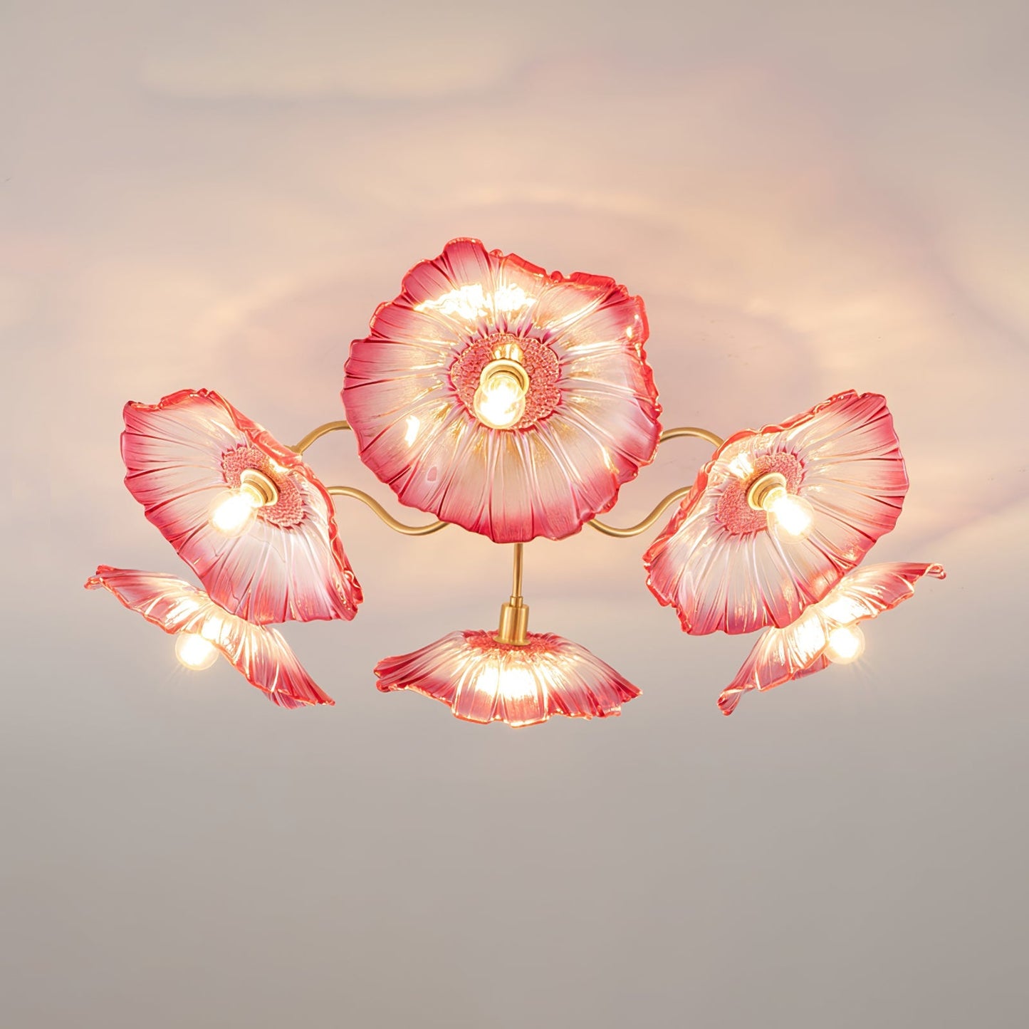 Alouette Floral Glass Ceiling Light