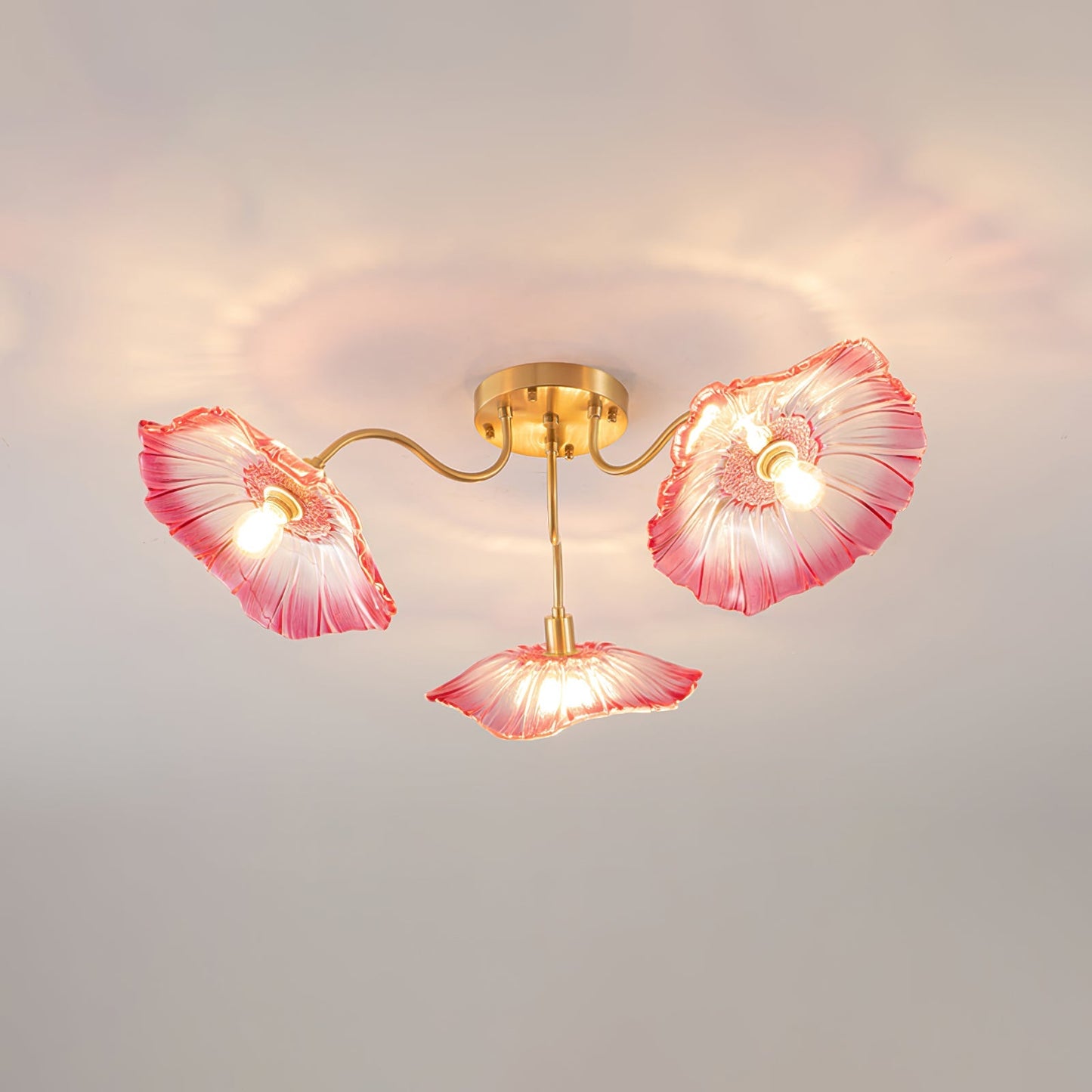 Alouette Floral Glass Ceiling Light