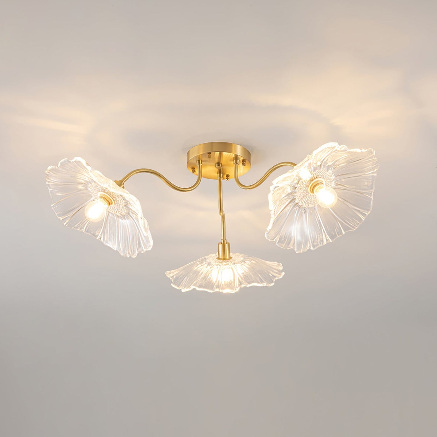 Alouette Floral Glass Ceiling Light