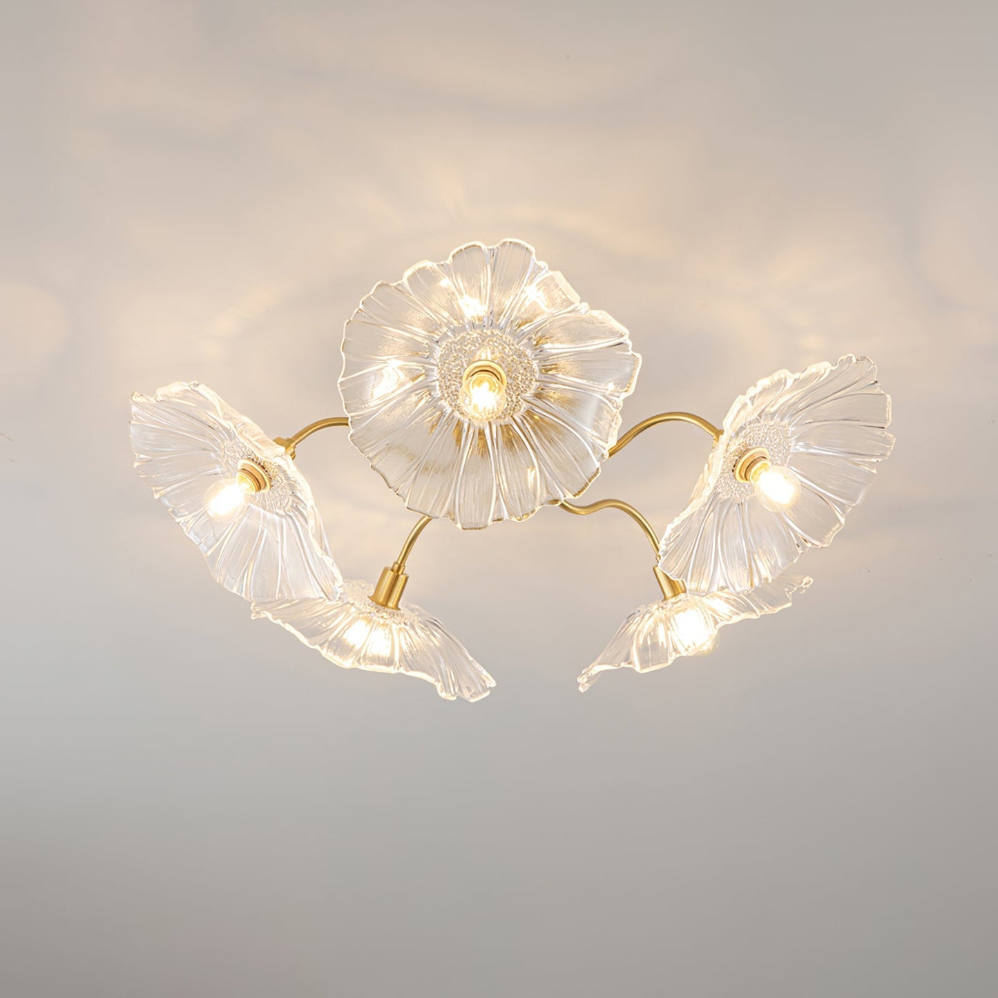 Alouette Floral Glass Ceiling Light