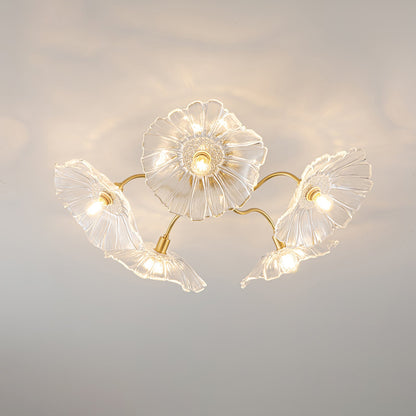 Alouette Floral Glass Ceiling Light