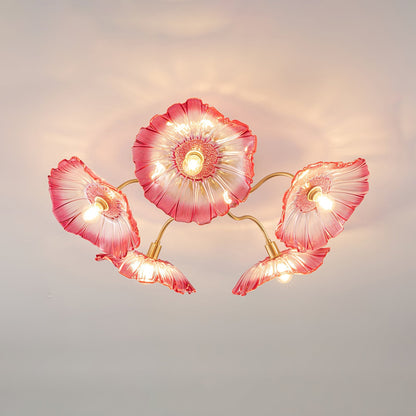 Alouette Floral Glass Ceiling Light