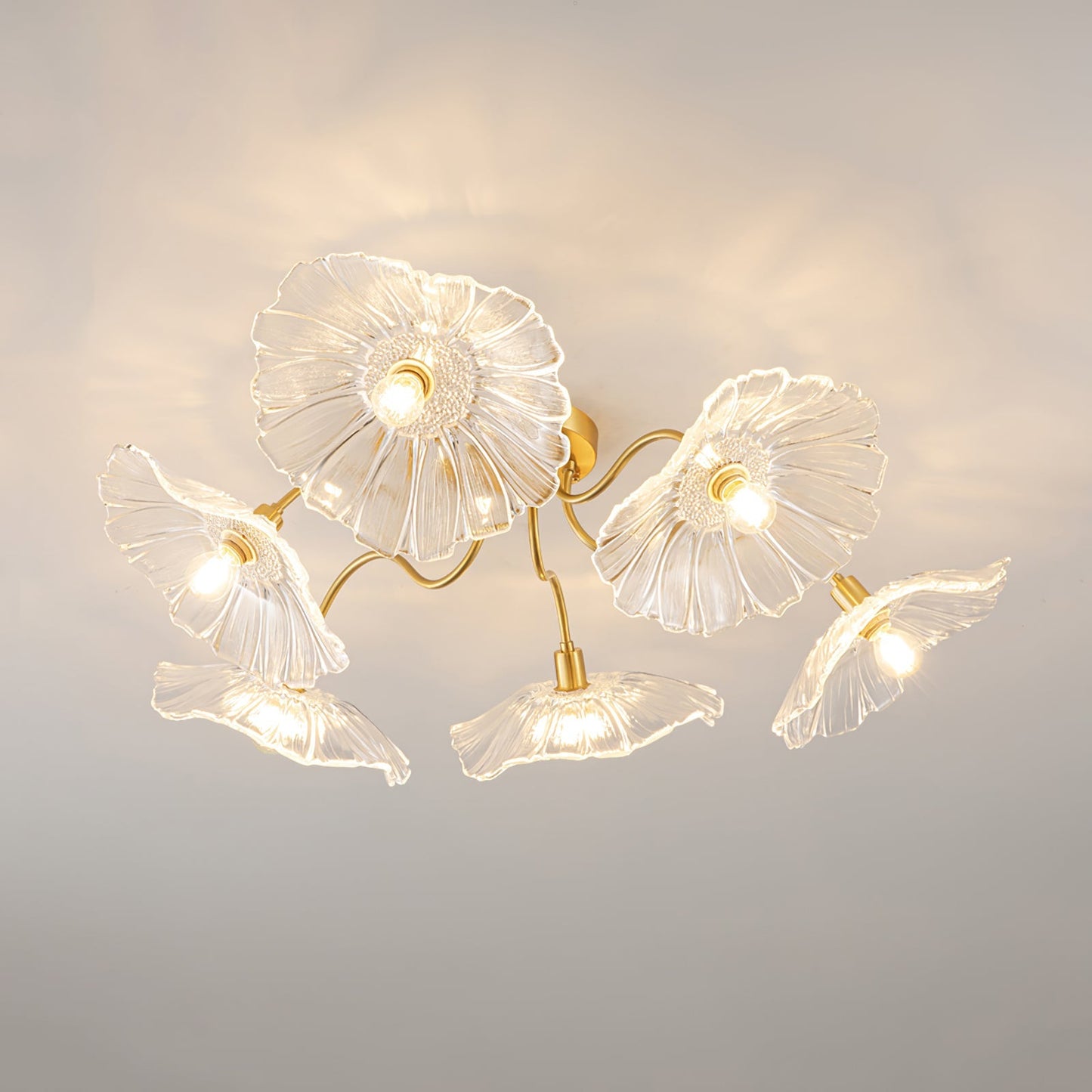 Alouette Floral Glass Ceiling Light
