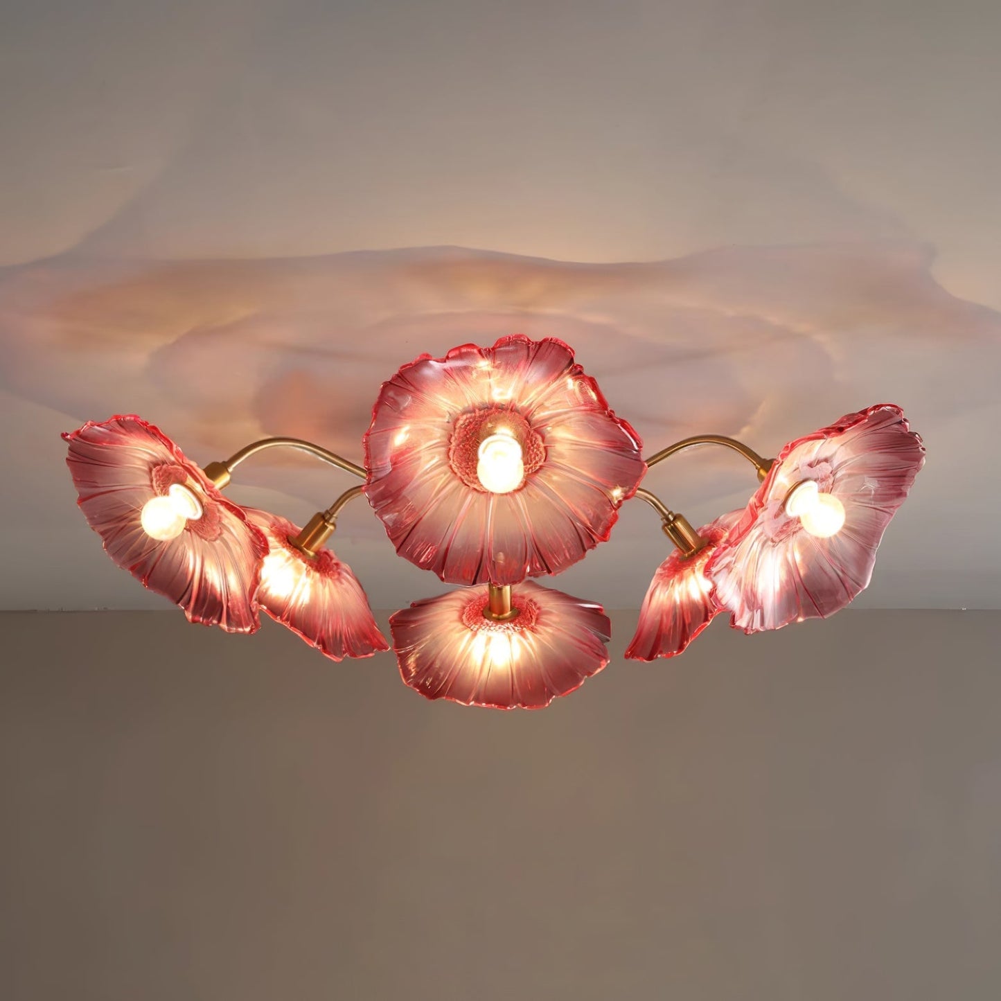 Alouette Floral Glass Ceiling Light