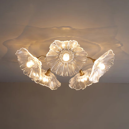 Alouette Floral Glass Ceiling Light