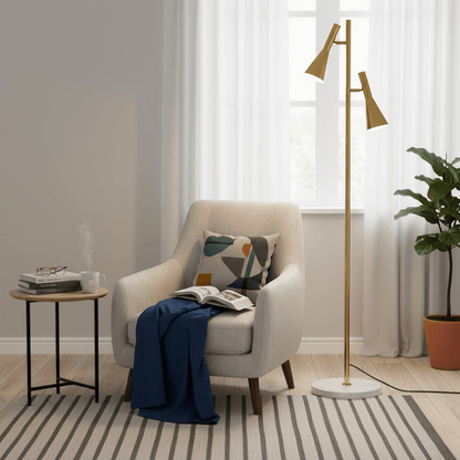 Aero Double Head Floor Lamp