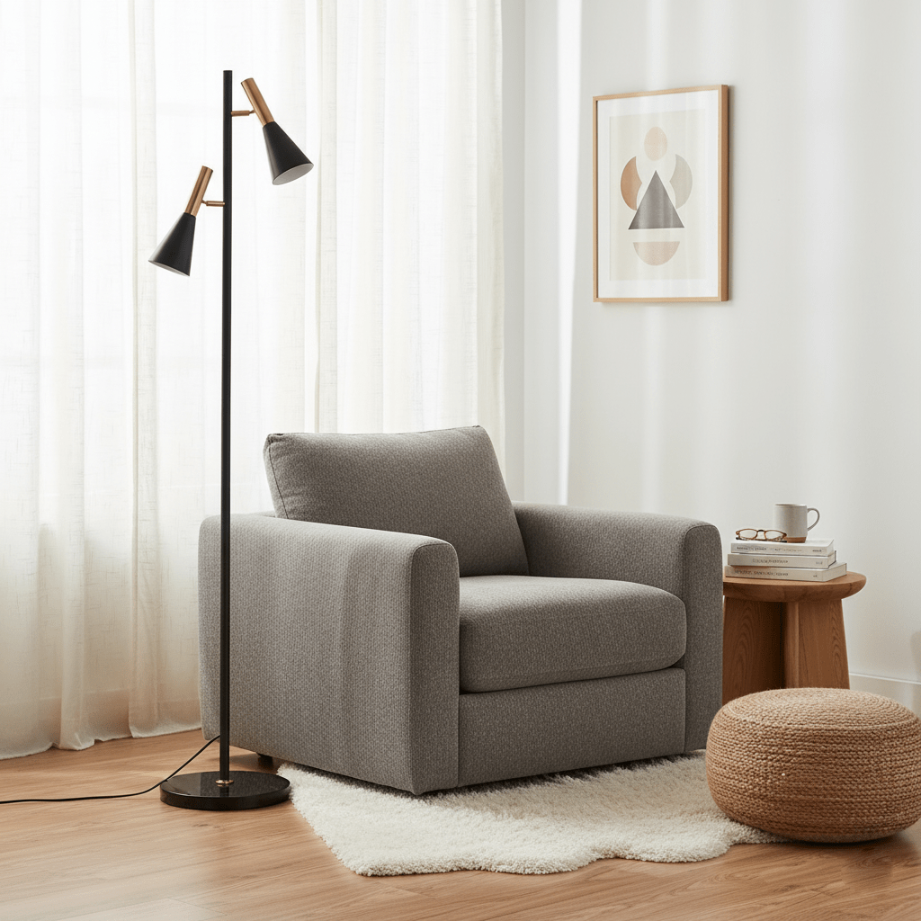 Aero Double Head Floor Lamp