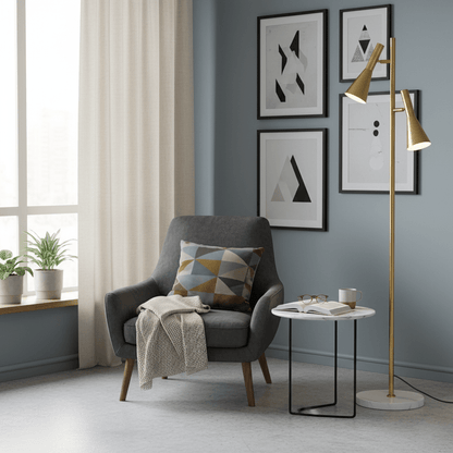 Aero Double Head Floor Lamp