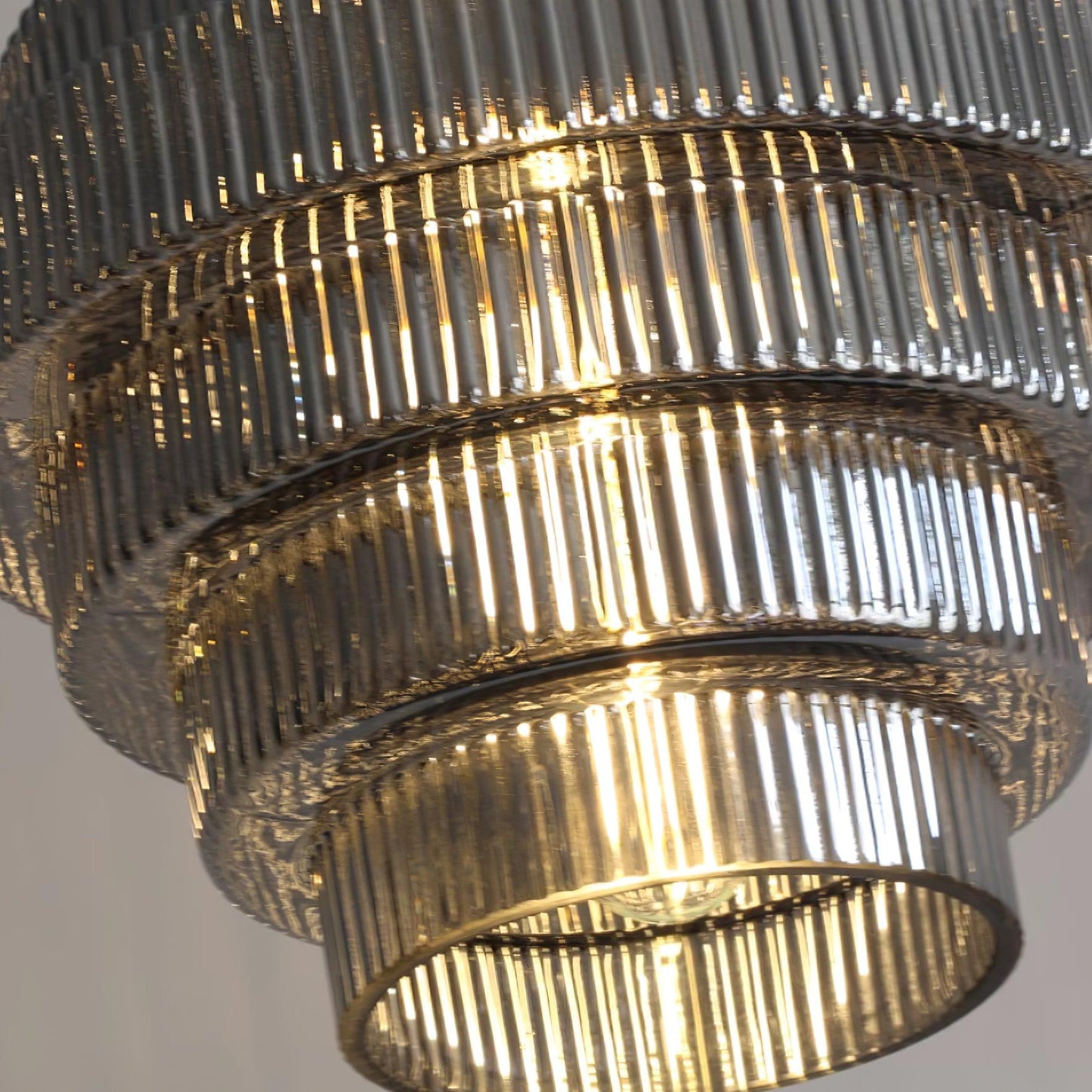 Ridged Glass Pendant Light