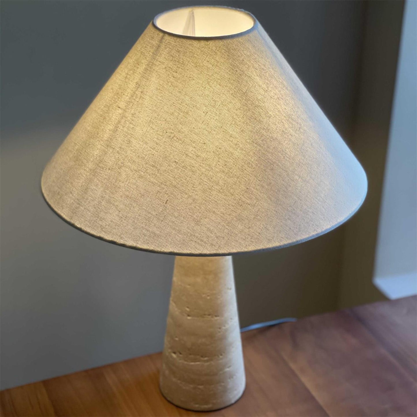 Maren Travertine Table Lamp