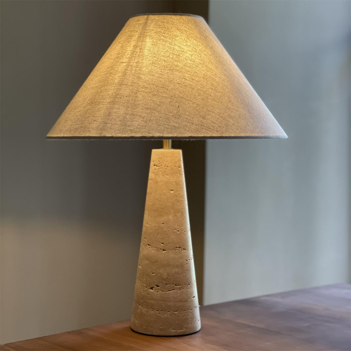 Maren Travertine Table Lamp