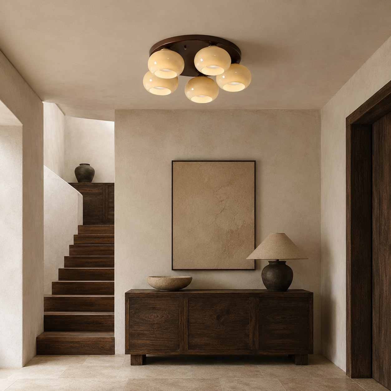 Lunora Glass Ceiling Light
