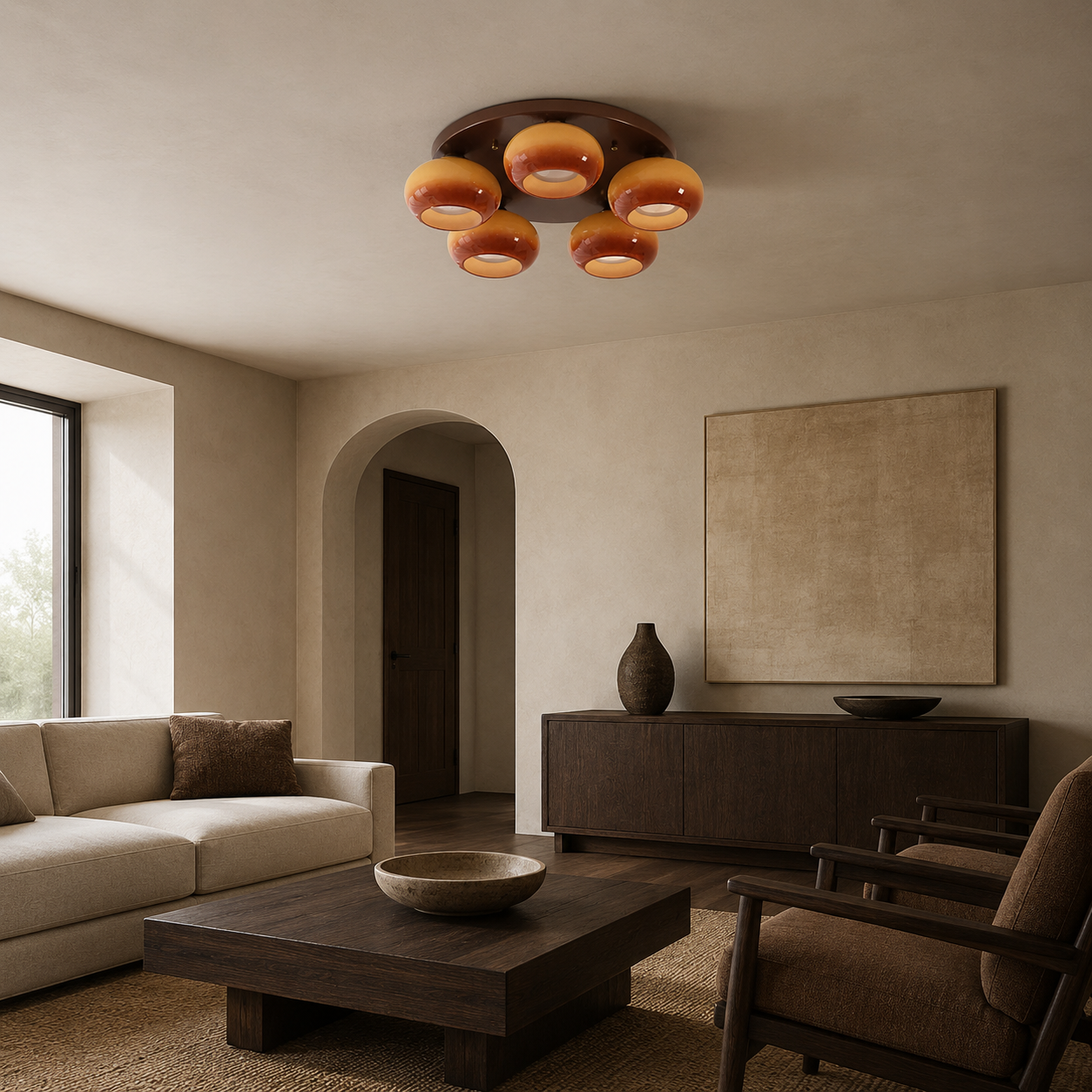 Lunora Glass Ceiling Light
