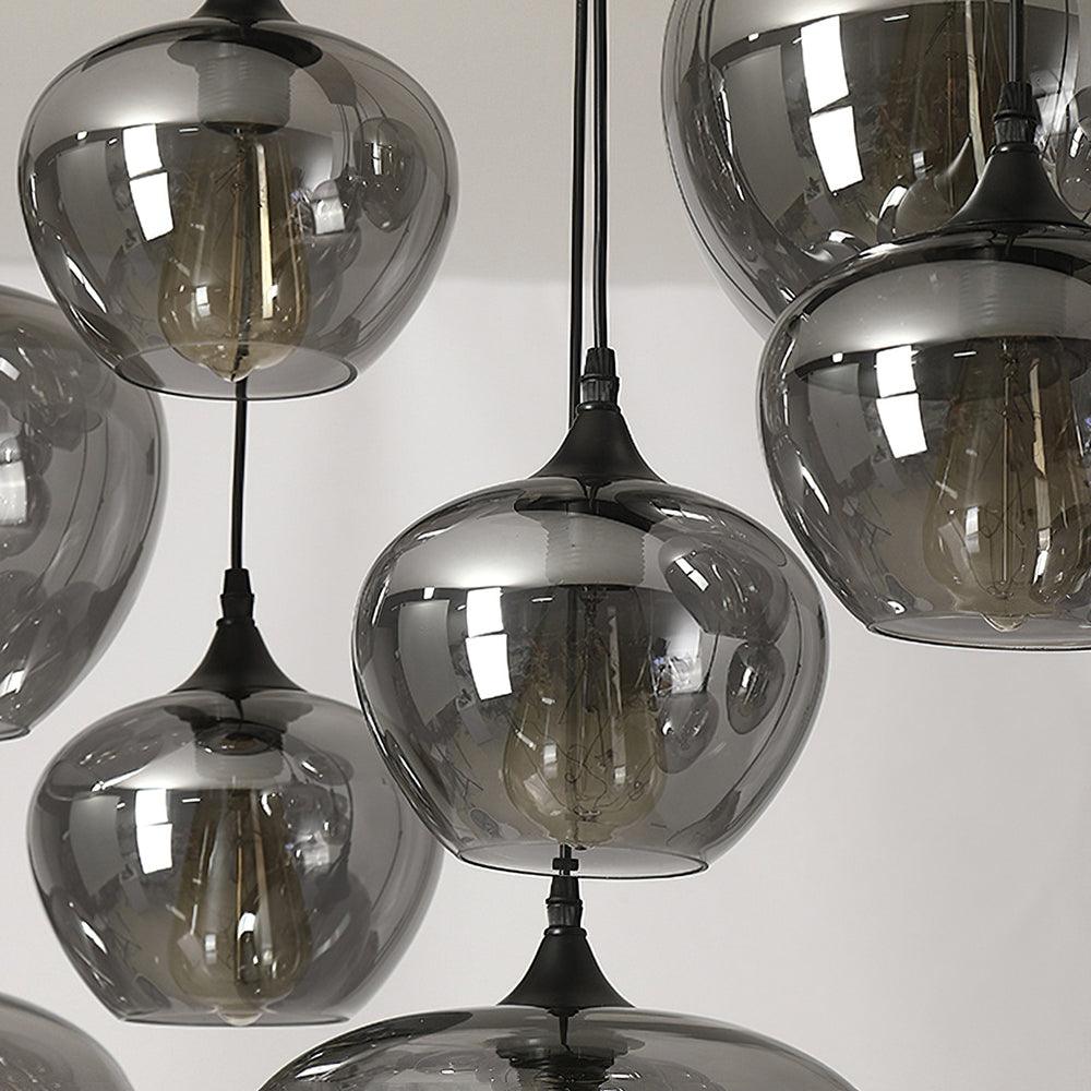 Elara Smokey Glass Pendant Light