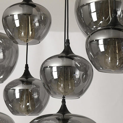 Elara Smokey Glass Pendant Light