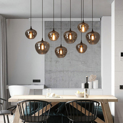 Elara Smokey Glass Pendant Light