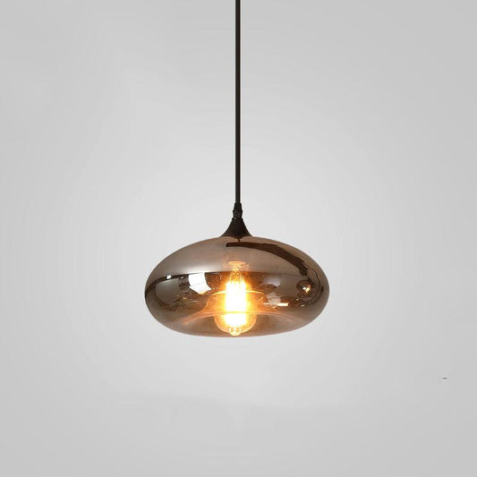 Elara Smokey Glass Pendant Light
