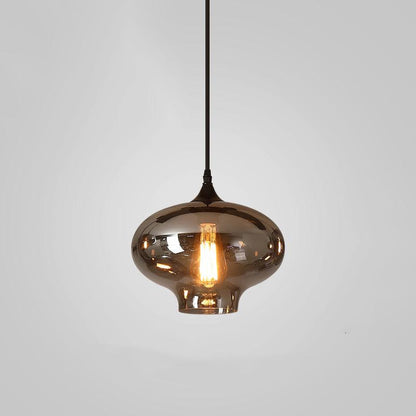 Elara Smokey Glass Pendant Light