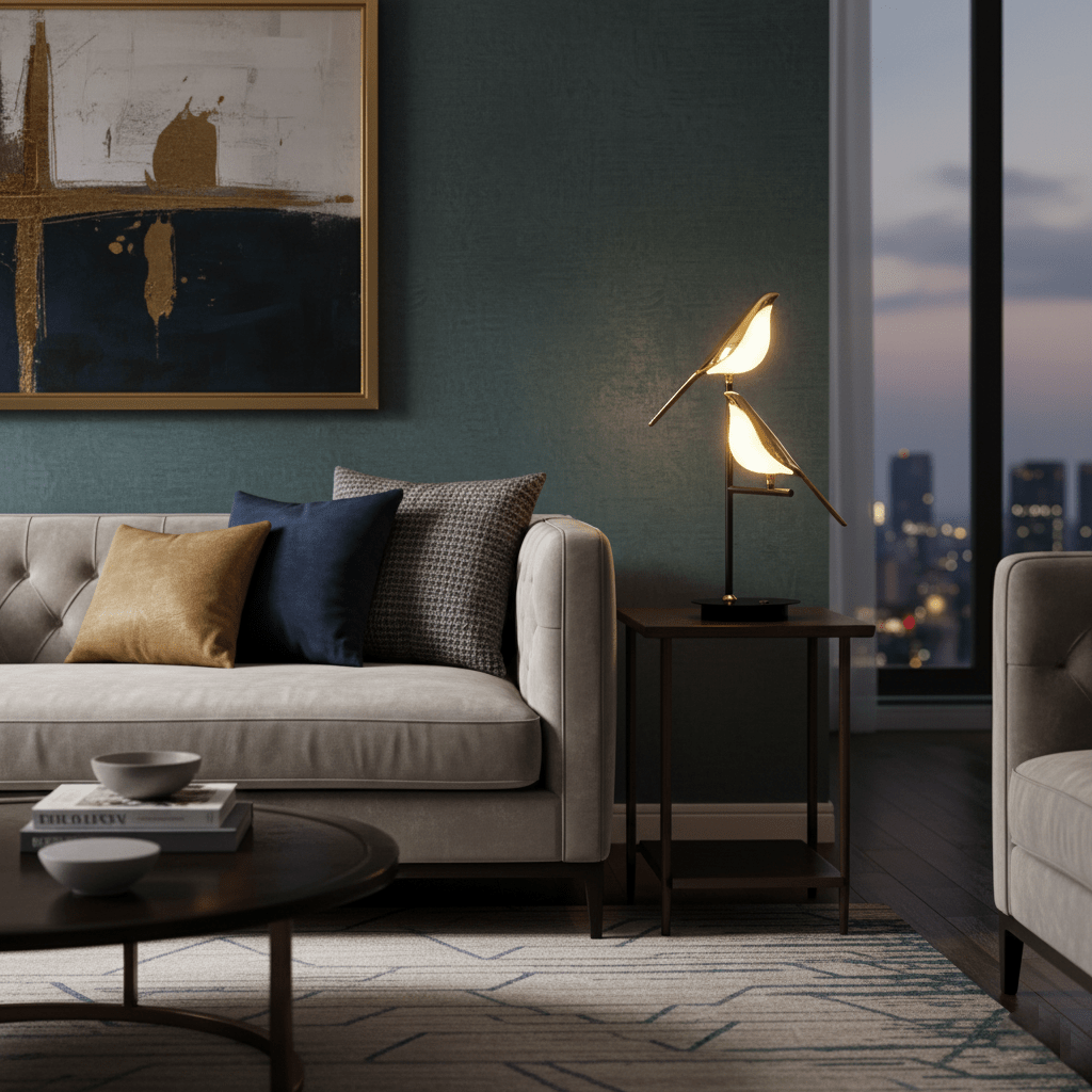 Aurelia Bird Perch Table Lamp