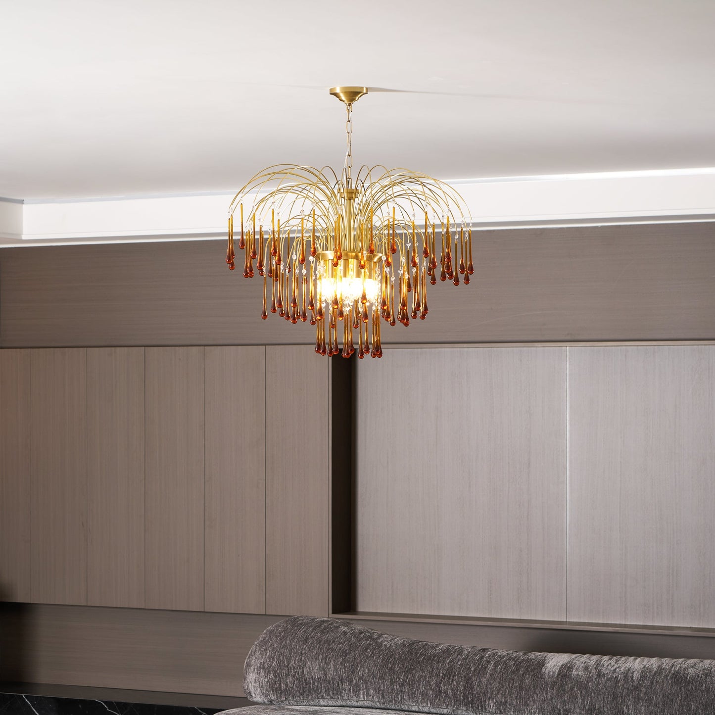 Monvera Glass Chandelier