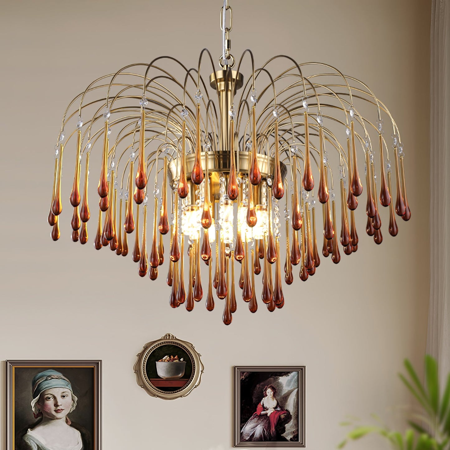 Monvera Glass Chandelier