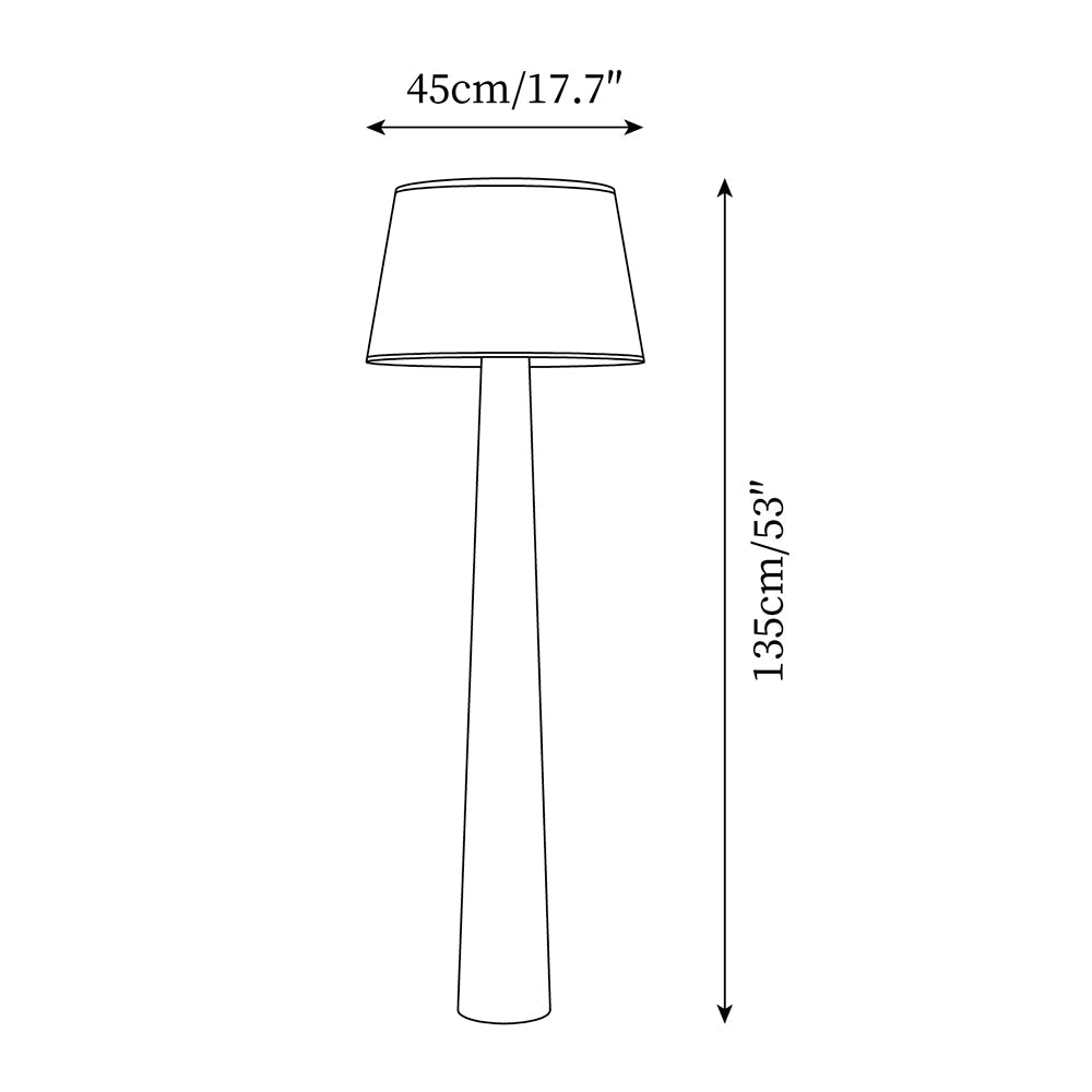 Celestine Wooden Floor Lamp