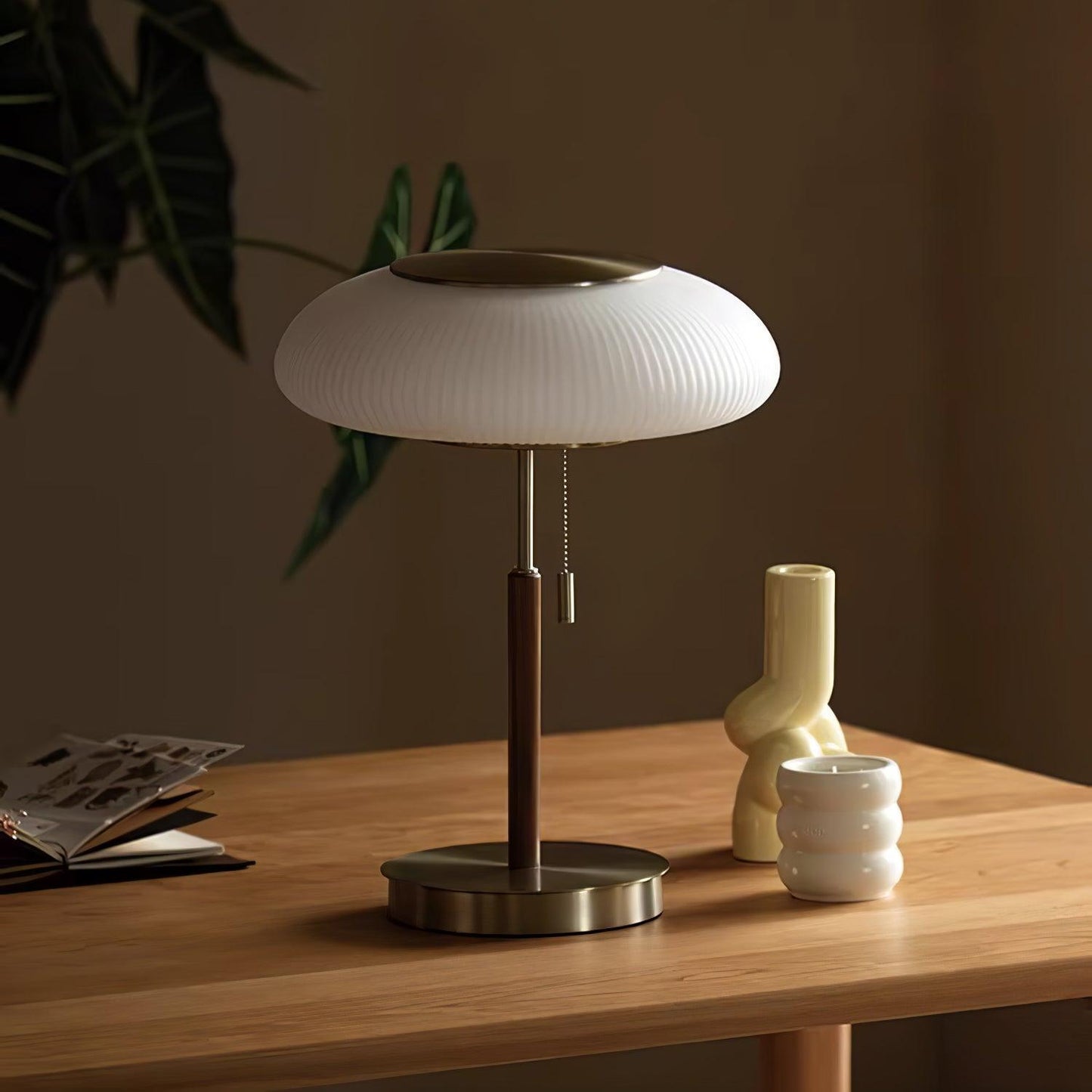 Olivane Fluted Glass Table Lamp